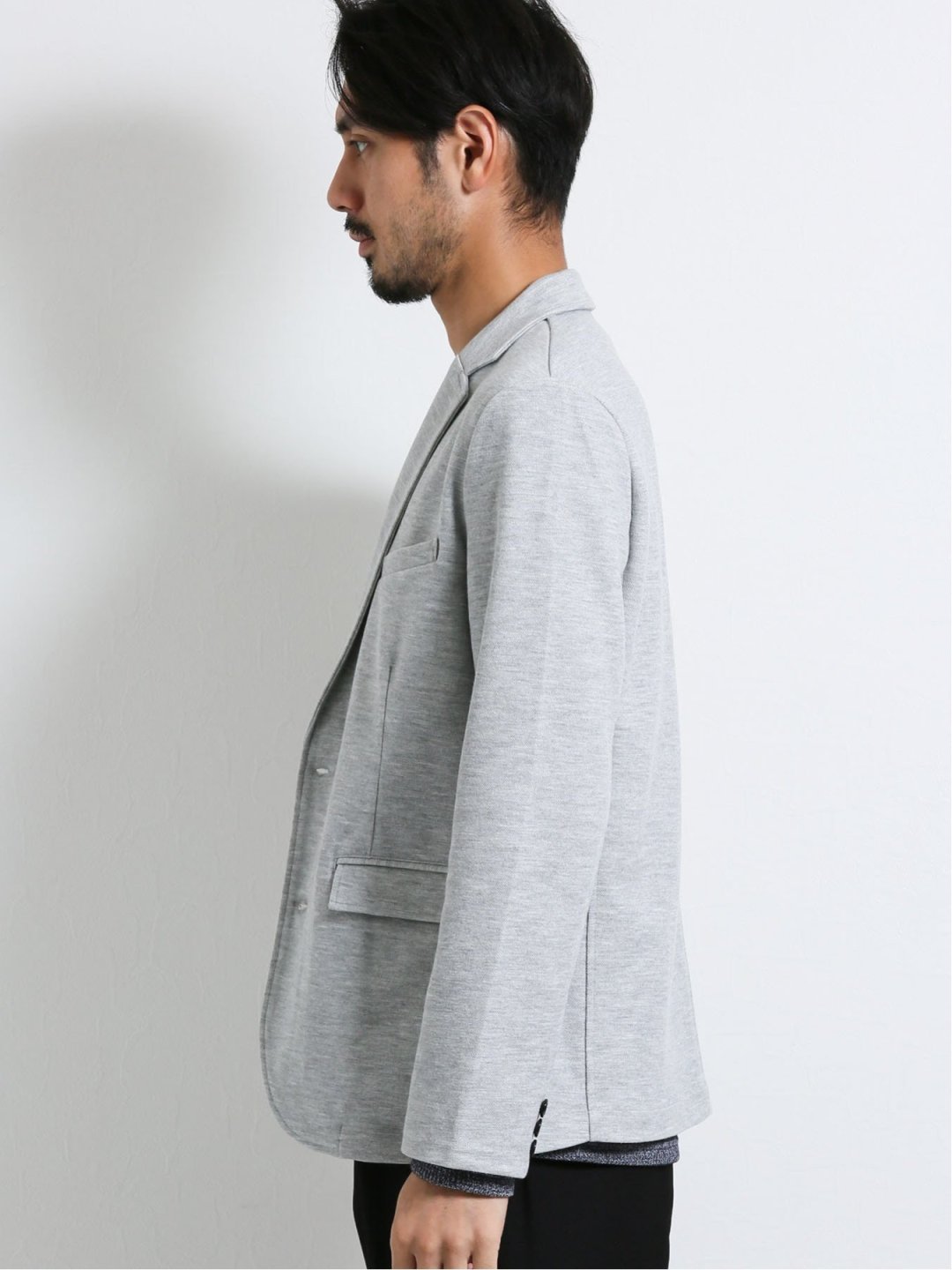 ソロテックス Solotex 鹿の子テーラードジャケット M 04グレー ジャケット アウター Taka Q Online Shop タカキューオンラインショップ 公式通販