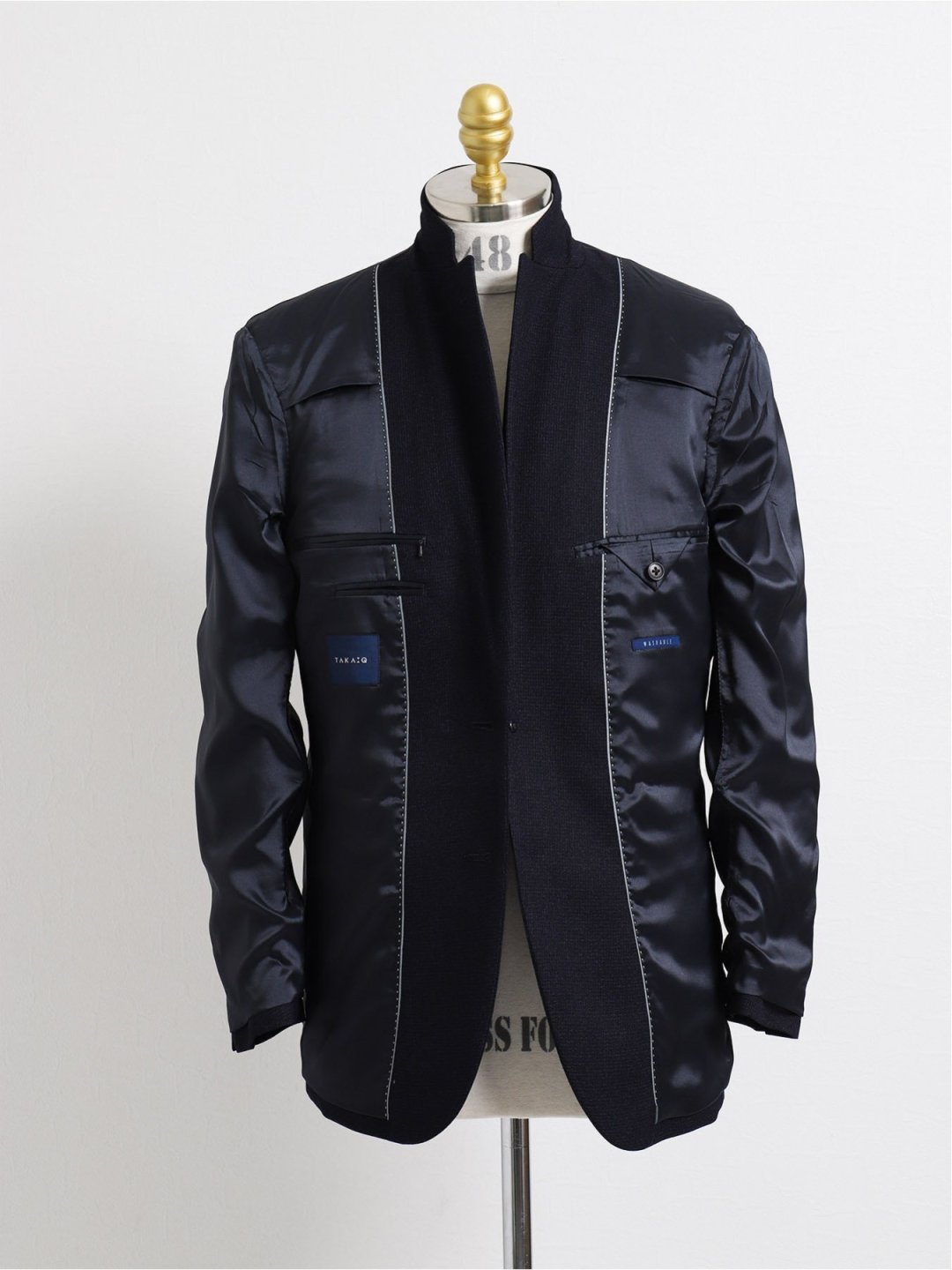 ストレッチウォッシャブル レギュラーフィット 2ボタンテーラードジャケット 紺 S 75紺 ジャケット アウター Taka Q Online Shop タカキューオンラインショップ 公式通販