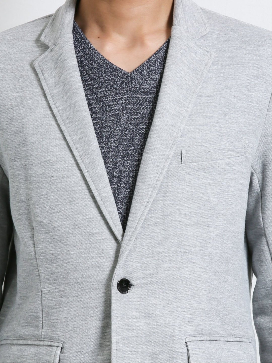 ソロテックス Solotex 鹿の子テーラードジャケット M 04グレー ジャケット アウター Taka Q Online Shop タカキューオンラインショップ 公式通販