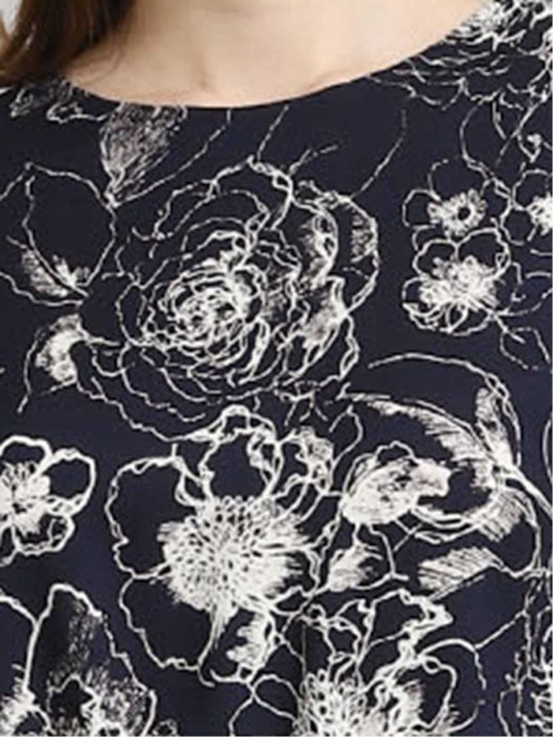 フレンチスリーブ 花柄2wayワンピース M 74ダルブルー ワンピース ドレス Taka Q Online Shop タカキューオンラインショップ 公式通販