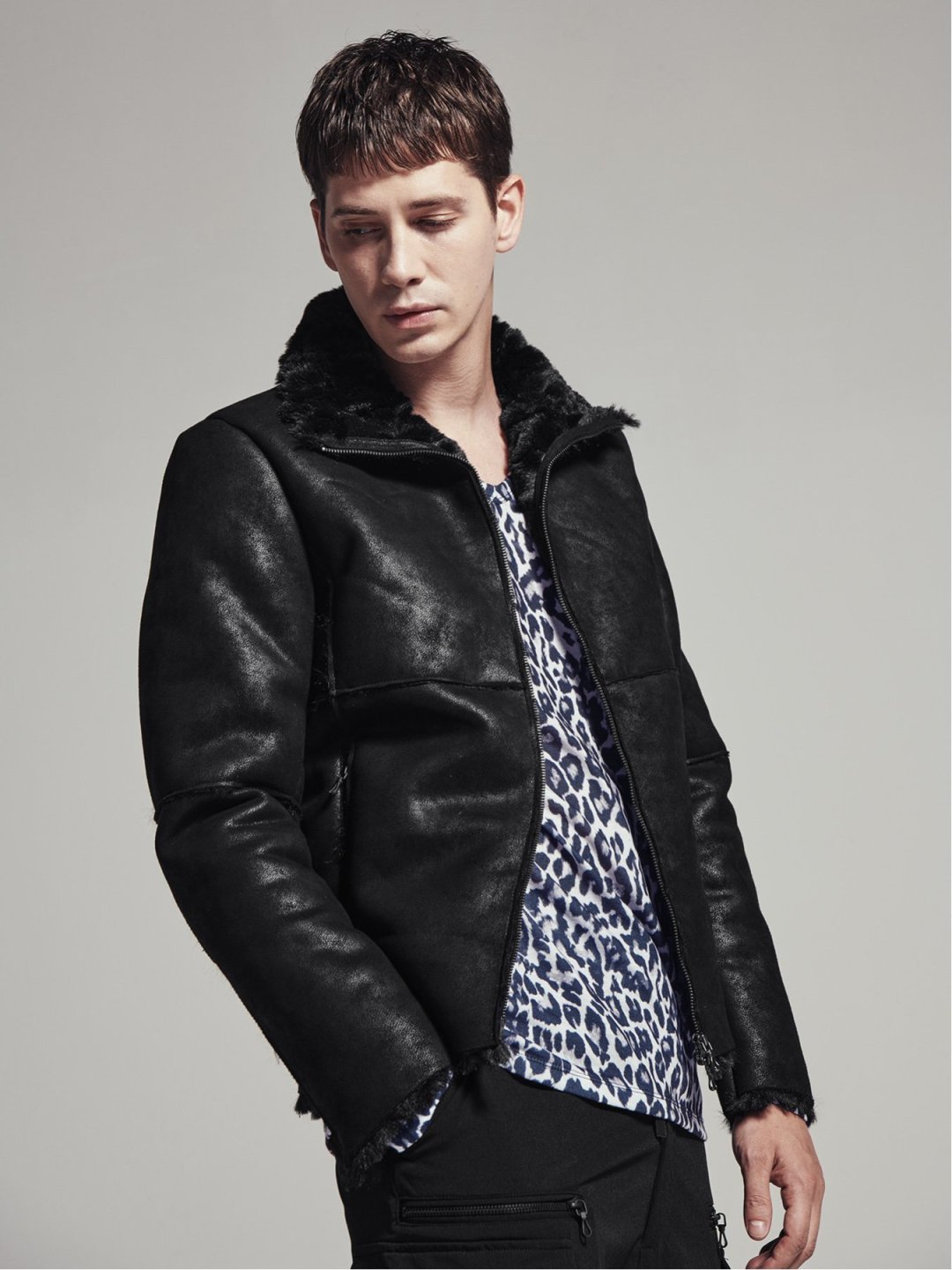 シェラック Shellac フェイクムートンライダース M 05黒 ジャケット アウター Taka Q Online Shop タカキューオンラインショップ 公式通販