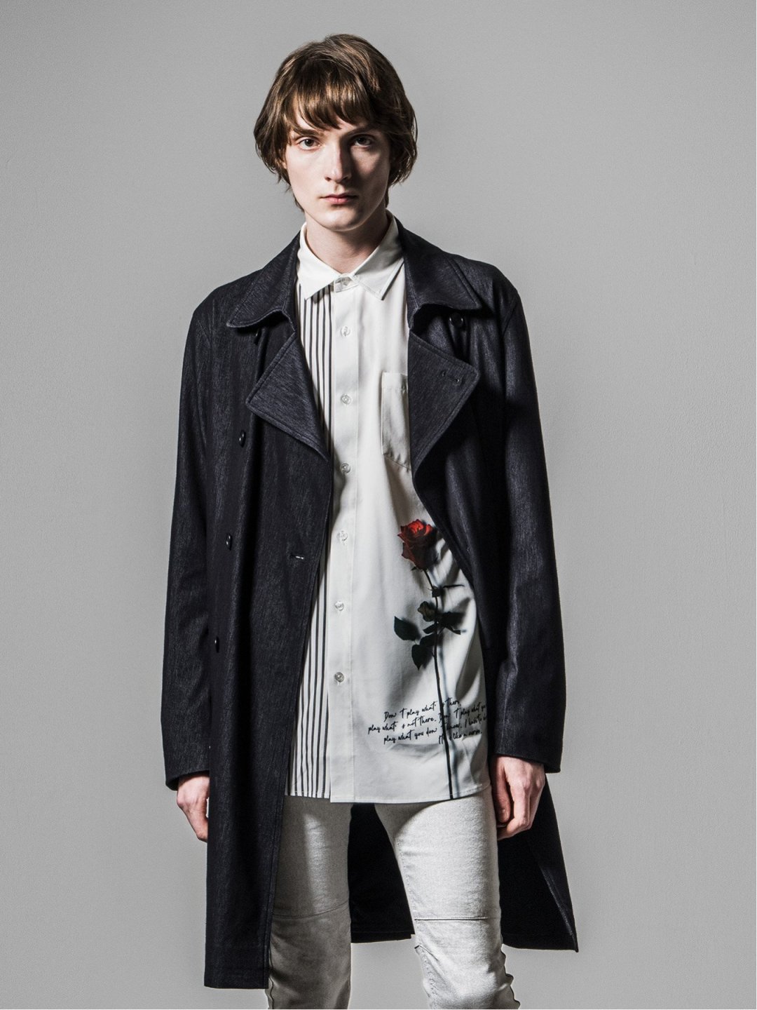 シャンブレーポンチ ダブルトレンチコート S 05黒 ジャケット アウター Taka Q Online Shop タカキューオンラインショップ 公式通販