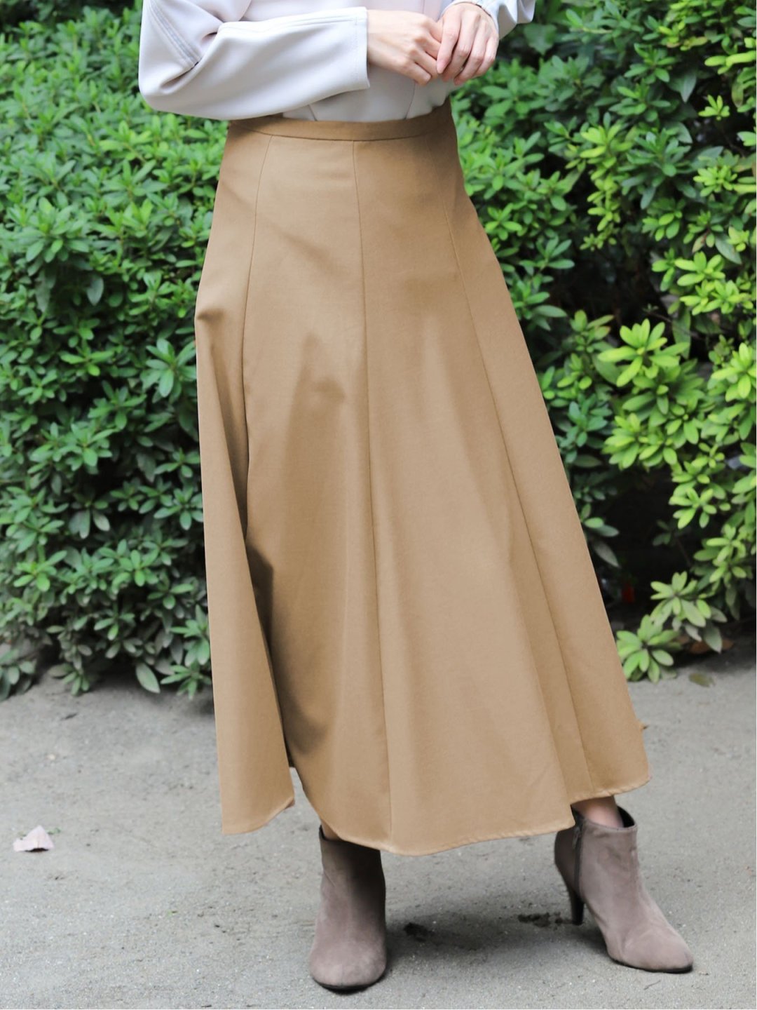 キャリーマン Carreman 起毛フレアースカート M 34キャメル スカート Taka Q Online Shop タカキューオンラインショップ 公式通販